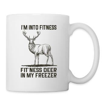 Jagen Jagdspruch & Jäger Geschenkidee - Tasse - Weiß - Rechts