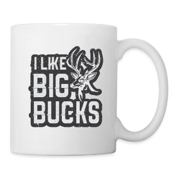 Jagen Jagdspruch & Jäger Geschenkidee - Tasse - Weiß - Rechts