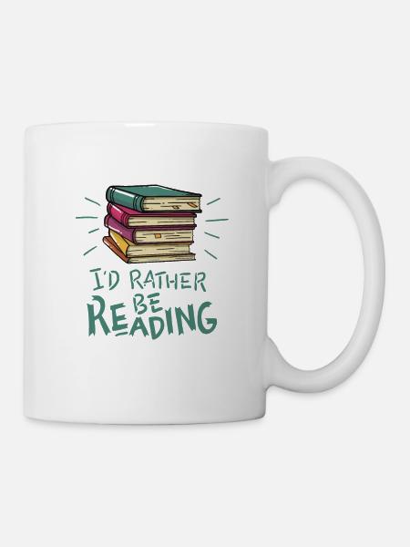 Bücher Lesen Spruch - Tasse - Weiß