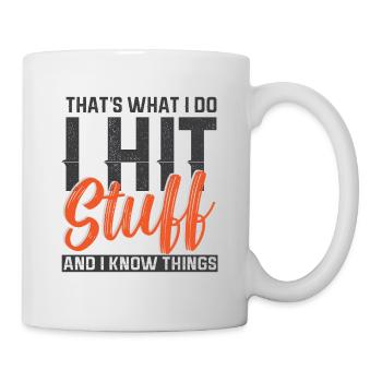 Lustiger Schmied Spruch & Schmieden - Tasse - Weiß - Rechts