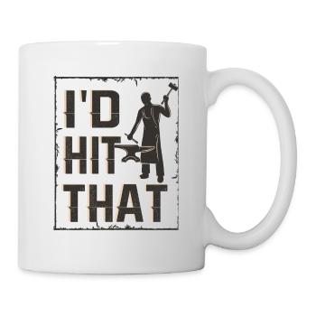 Lustiger Schmied Spruch & Schmieden - Tasse - Weiß - Rechts