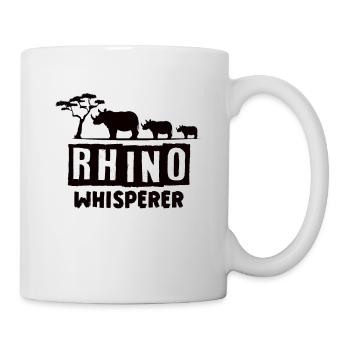 Rhino Rhino Safari Zoo Wilderness Wildlife - Mug - white - Right