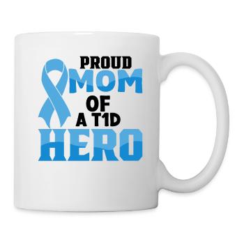 Diabetes Awareness Blue Diabetes Band Diabetes - Mug - white - Right