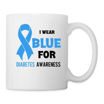 Diabetes Awareness Blue Diabetes Band Diabetes - Mug - white - Right