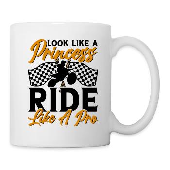 Motocross Filles Motocross Tout-terrain Dirt Bike - Mug blanc - blanc - Droite
