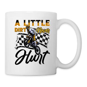 motocross fille motocross femme moto tout-terrain - Mug blanc - blanc - Droite