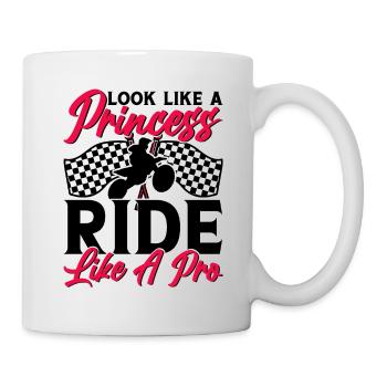 Motocross Filles Motocross Tout-terrain Dirt Bike - Mug blanc - blanc - Droite