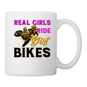 Motocross Fille Motocross Femme Moto tout-terrain - Mug blanc - blanc - Droite