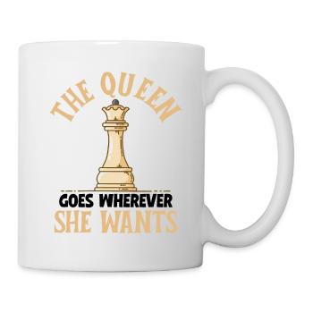 Pièce d'échecs - Mug blanc - blanc - Droite
