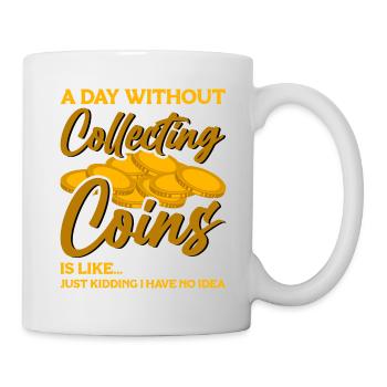 Numismates Collectionneurs de pièces Collectionneur de pièces Numismates - Mug blanc - blanc - Droite