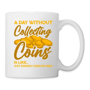 Collectionneur de pièces de monnaie Collectionneur de pièces Numismates - Mug blanc - blanc - Droite