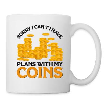 Collectionneur de pièces de monnaie Collectionneur de pièces Numismates - Mug blanc - blanc - Droite