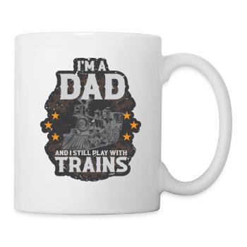 Lokführer Bahn Design I Model Eisenbahn - Tasse - Weiß - Rechts
