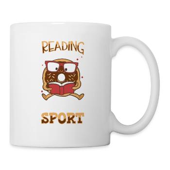 Book Reader Reading Literature Bookworm Gift Idea - Mug - white - Right