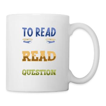 Book Reader Reading Literature Bookworm Gift Idea - Mug - white - Right