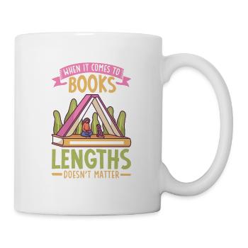 Book Reader Reading Literature Bookworm Gift Idea - Mug - white - Right