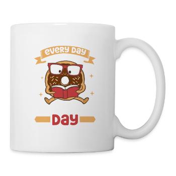 Book Reader Reading Literature Bookworm Gift Idea - Mug - white - Right
