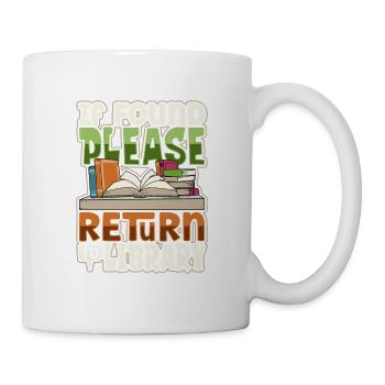 Book Reader Reading Literature Bookworm Gift Idea - Mug - white - Right