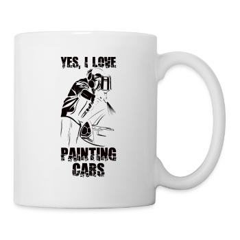 Peintre de voiture Peintre de carrosserie de voiture Mécanicien de voiture - Mug blanc - blanc - Droite