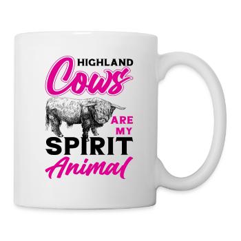 Scottish Highland cattle Highland Cattle - Mug - white - Right