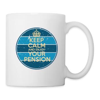 Rentner Sprüche & Geschenke Ruhestand - Tasse - Weiß - Rechts