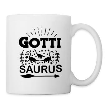 Gotti Saurus Gotti Schweiz Patentante - Tasse - Weiß - Rechts