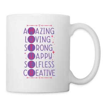 Muttertag Geschenkidee Mama Mütter - Tasse - Weiß - Rechts