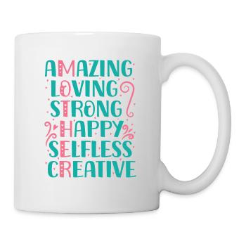 Muttertag Geschenkidee Mama Mütter - Tasse - Weiß - Rechts