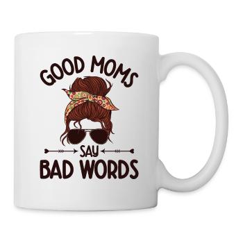 Idée cadeau de la fête des mères Les bonnes mamans disent de mauvais mots - Mug blanc - blanc - Droite