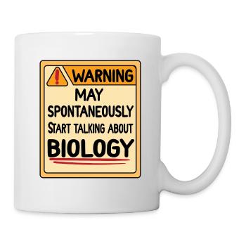 Biologie Lehrer Motiv Naturwissenschaft - Tasse - Weiß - Rechts