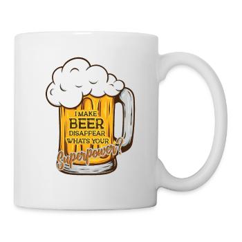Feiern Bier Party Spruch I Biertrinken - Tasse - Weiß - Rechts