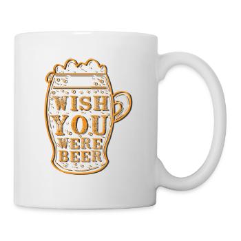 Feiern Bier Party Spruch I Biertrinken - Tasse - Weiß - Rechts