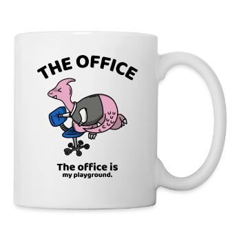 The office is my playground - The office - Tasse - Weiß - Rechts