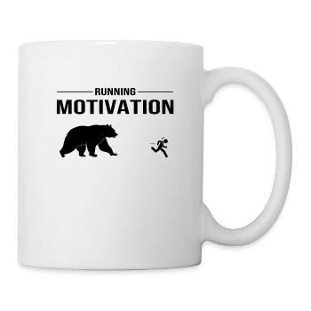 Running motivation - Course à pied Ours - Mug blanc - blanc - Droite