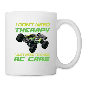 RC Auto Hobby Spruch Ferngestuertes Auto - Tasse - Weiß - Rechts