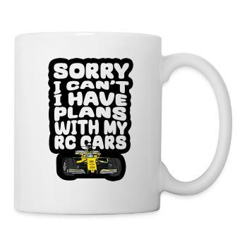 RC Auto Hobby Spruch Ferngestuertes Auto - Tasse - Weiß - Rechts