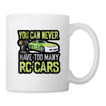 RC Auto Hobby Spruch Ferngestuertes Auto - Tasse - Weiß - Rechts