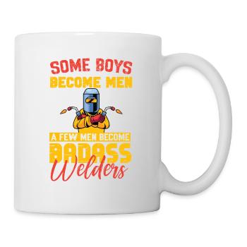 Schweißen Schweißer Spruch Schlosser - Tasse - Weiß - Rechts