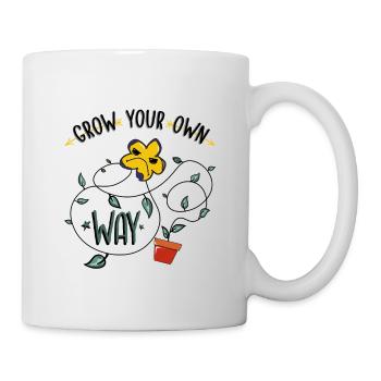 Grumpy Plant - Anbau auf deine eigene Art und Weise - Tasse - Weiß - Rechts