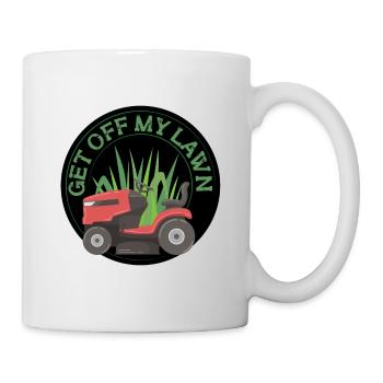 Rasenmäh Motiv I Rasenmäher für Gärtner - Tasse - Weiß - Rechts