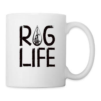 Oilfield Wife Roughneck Oil Drilling Frac crew - Mug - white - Right