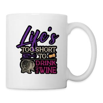 Winzer Wein Spruch für Weinliebhaber - Tasse - Weiß - Rechts