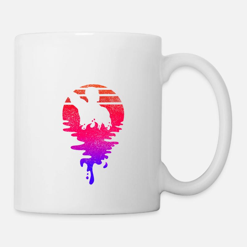 Wasserball Spieler Sunset - Tasse - Weiß