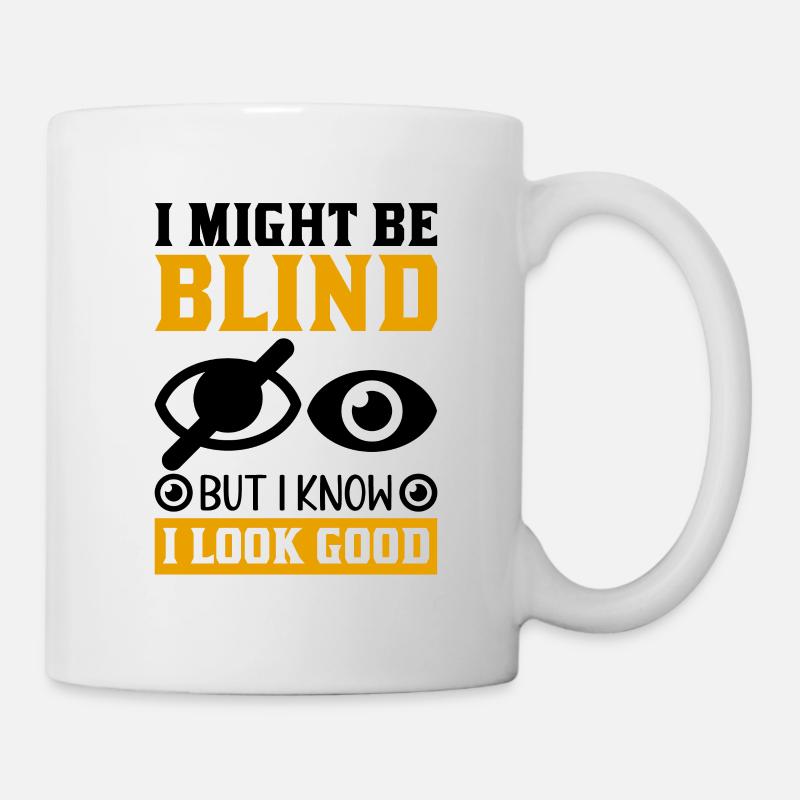 Blindness consciousness Blind by law - Mug - white