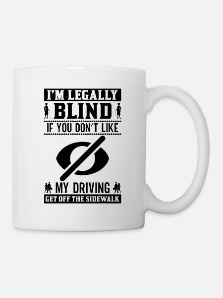 Blindness consciousness Blind by law - Mug - white