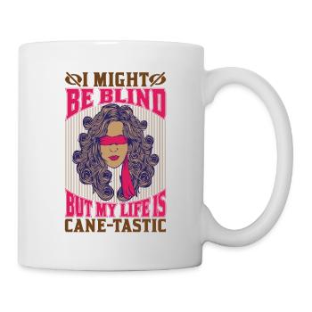 Blindheitsbewusstsein Gesetzlich Blind - Tasse - Weiß - Rechts
