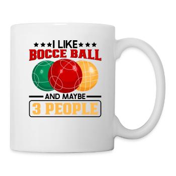 Boccia Spieler Boccia Spiel Boule - Tasse - Weiß - Rechts