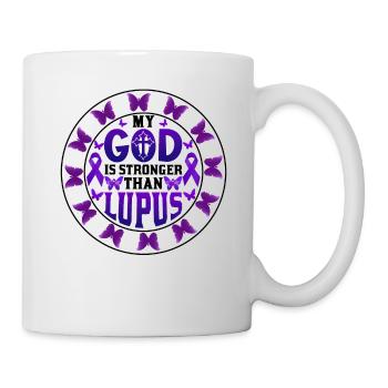 Lupus Bewusstseins Monat - Tasse - Weiß - Rechts
