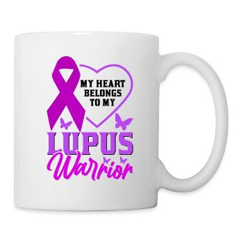 Lupus Bewusstseins Monat - Tasse - Weiß - Rechts