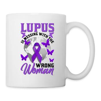 Lupus Bewusstseins Monat - Tasse - Weiß - Rechts